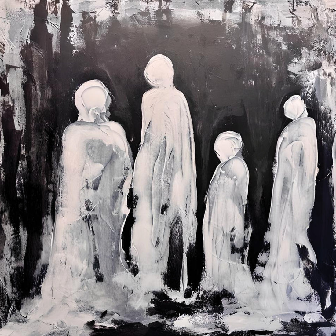 Veil of Shadows, 48" x 48"