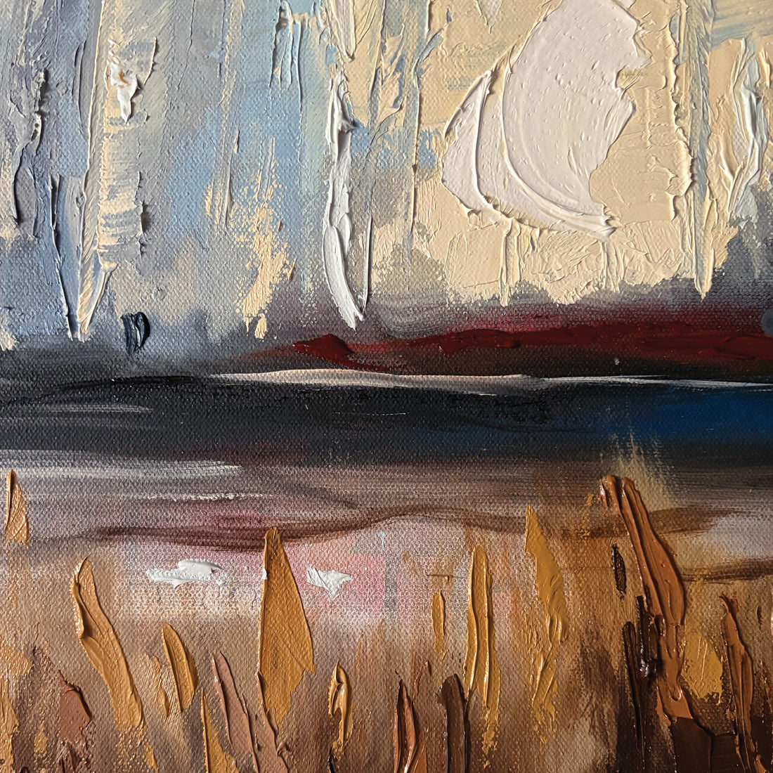 Between Reeds and Sky, 60" x 48"