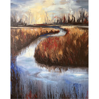 Between Reeds and Sky, 60" x 48"