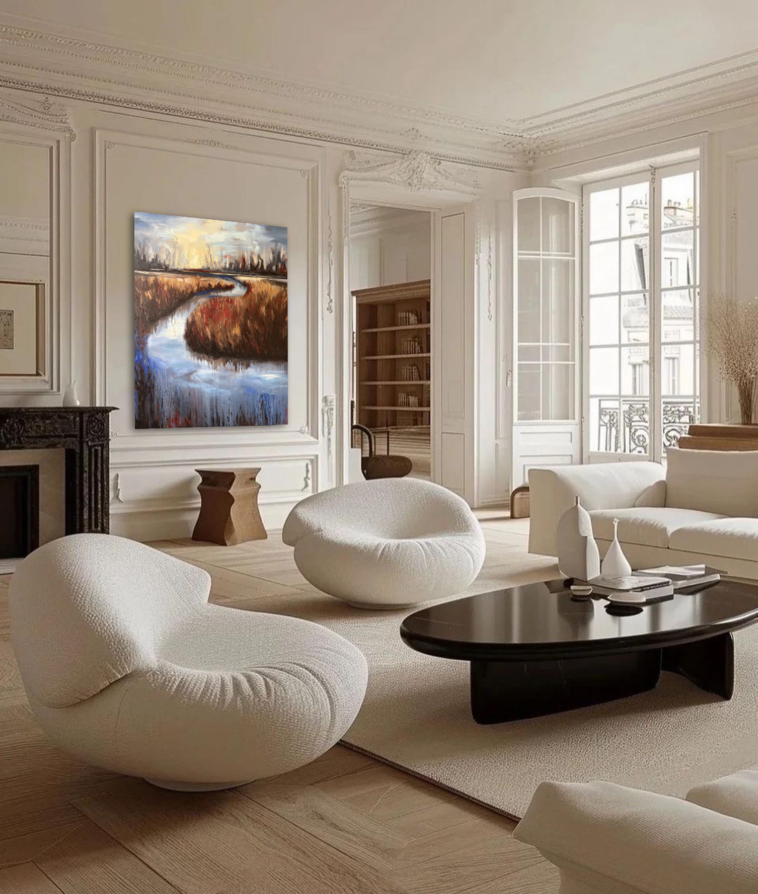 Between Reeds and Sky, 60" x 48"