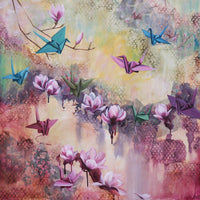 Kefi Art Gallery Megan Lui "Cranes In Bloom"