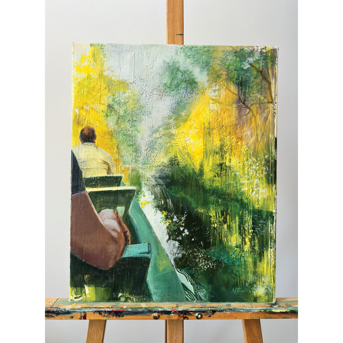 Caroni Boat Ride, 20" x 16"