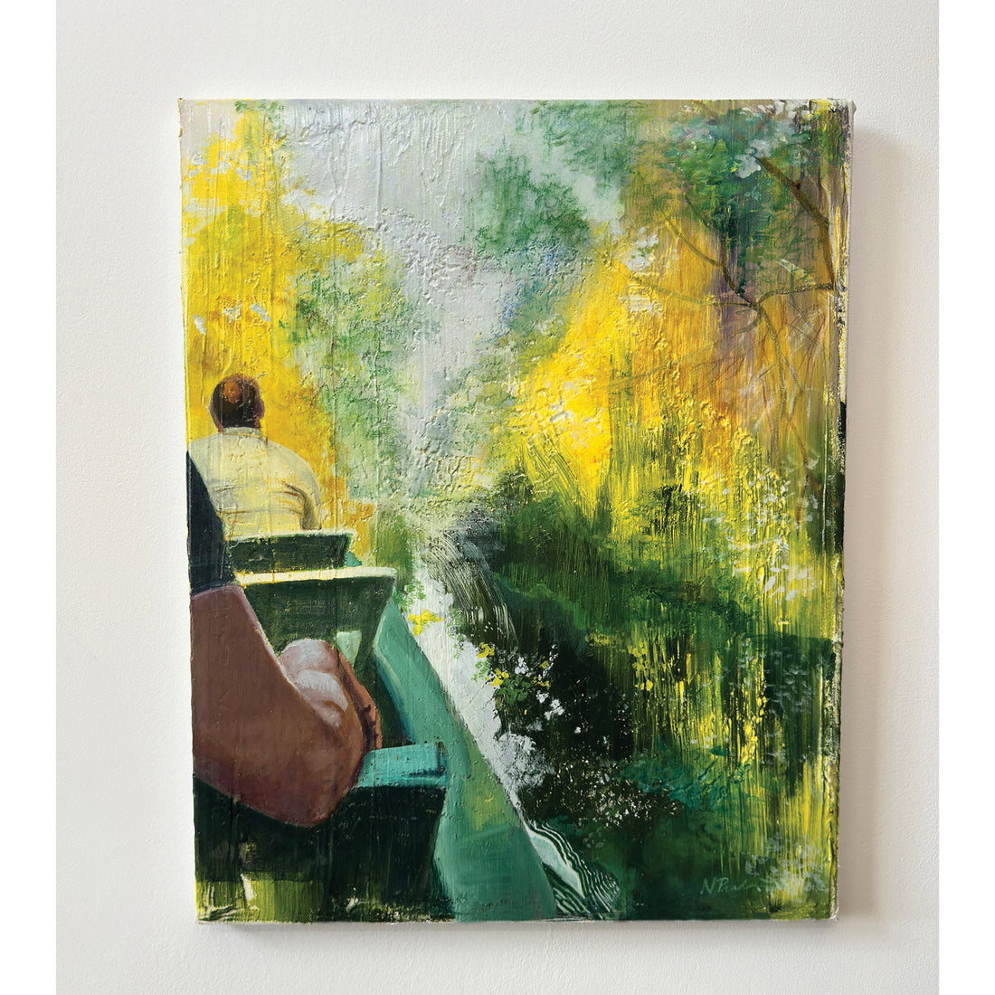 Caroni Boat Ride, 20" x 16"