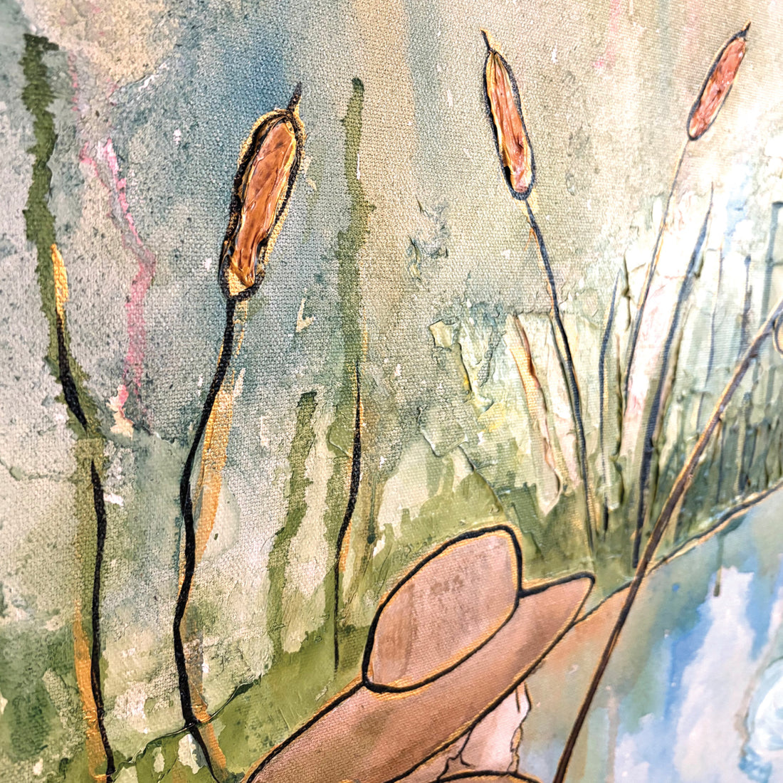 Catcher (May the Seeker be Heard), 36" x 36"
