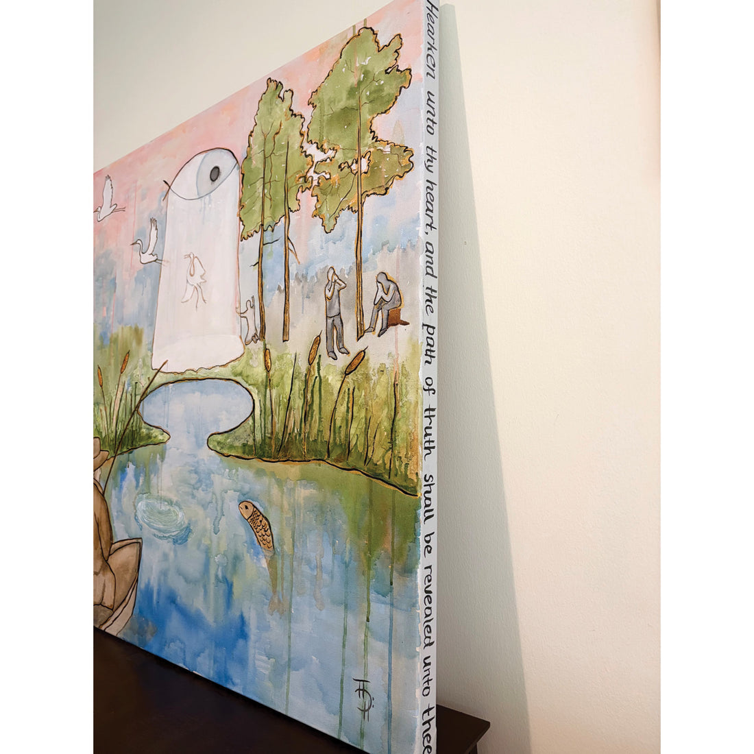 Catcher (May the Seeker be Heard), 36" x 36"