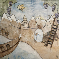 Between Hope and Despair, 36" x 36"