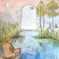 Catcher (May the Seeker be Heard), 36" x 36"