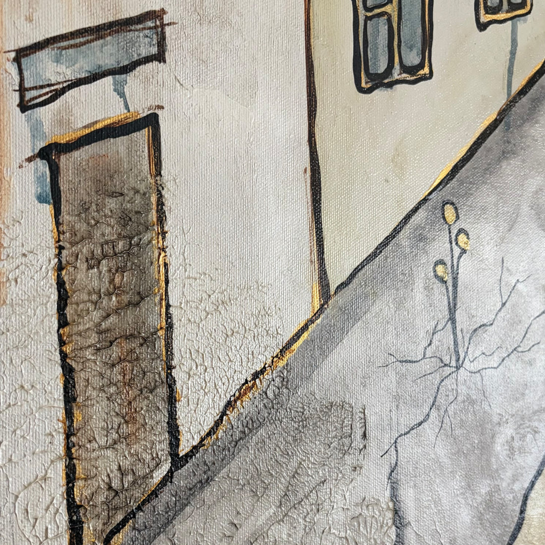 Enigmatic City, 36" x 36"