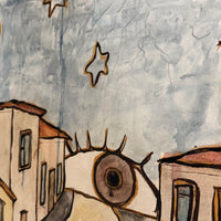 Enigmatic City, 36" x 36"