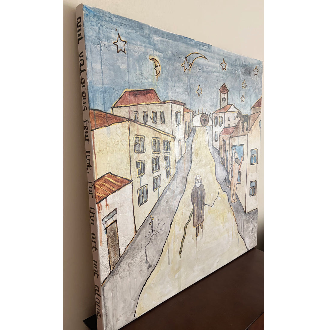 Enigmatic City, 36" x 36"