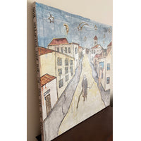 Enigmatic City, 36" x 36"