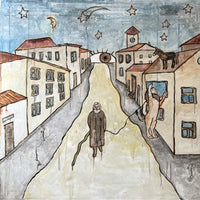 Enigmatic City, 36" x 36"