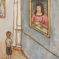 Once at the Museum, 36" x 36"