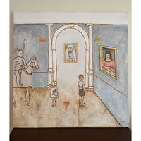 Once at the Museum, 36" x 36"