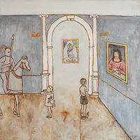 Once at the Museum, 36" x 36"