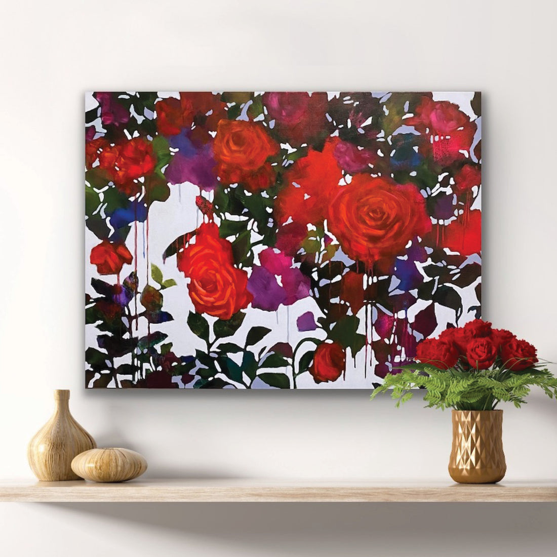 Raindrops on Roses, 30" x 40"