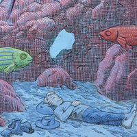Napping With Urchins, 10" x 8"