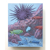 Napping With Urchins, 10" x 8"