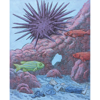 Napping With Urchins, 10" x 8"
