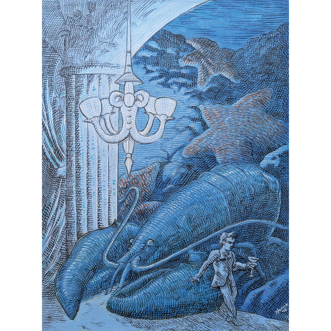 The Ocean Gala, 12" x 9"