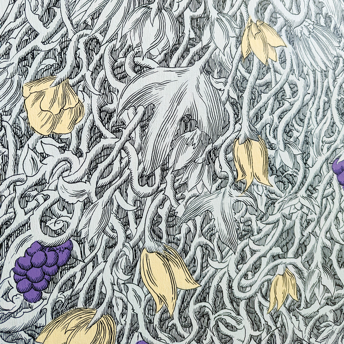 Vines in My Backyard, 42" x 36"