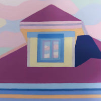 Jodi Kitto-Ward "Dwellings 8" abstract landscape painting Canadian Artist
