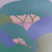 Jodi Kitto-Ward "Rising Moon" abstract landscape painting Canadian Artist