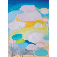 Linds Miyo "Softly Heard" abstract painting Canadian artist