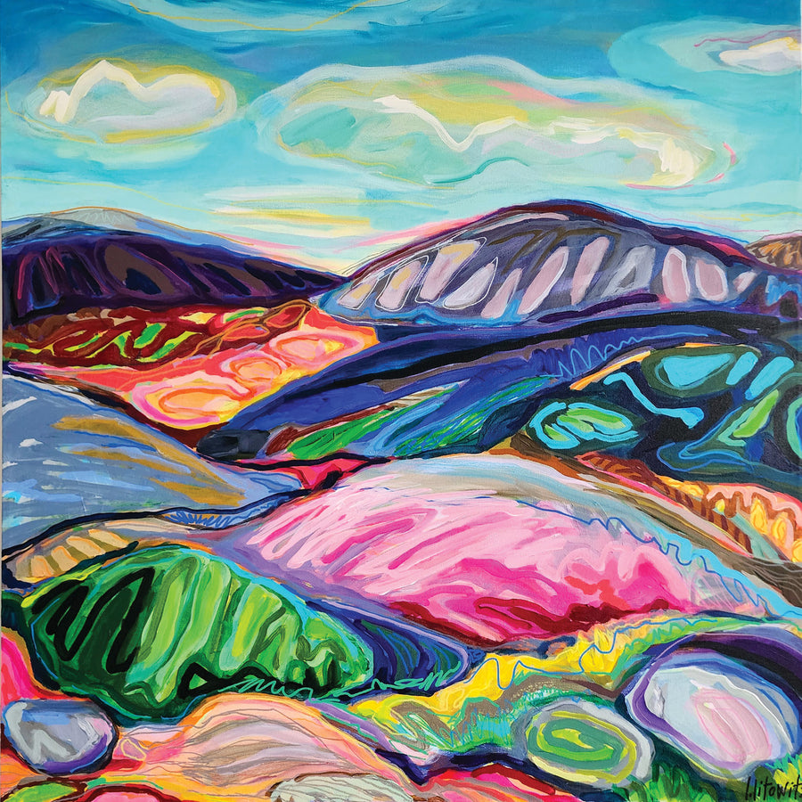 Lisa LItowitz "The Hills Are Alice" landscape painting Canadian Artist