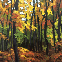 Marta Stares "Autumn Sketch" Fall landscape painting Canadian Artist
