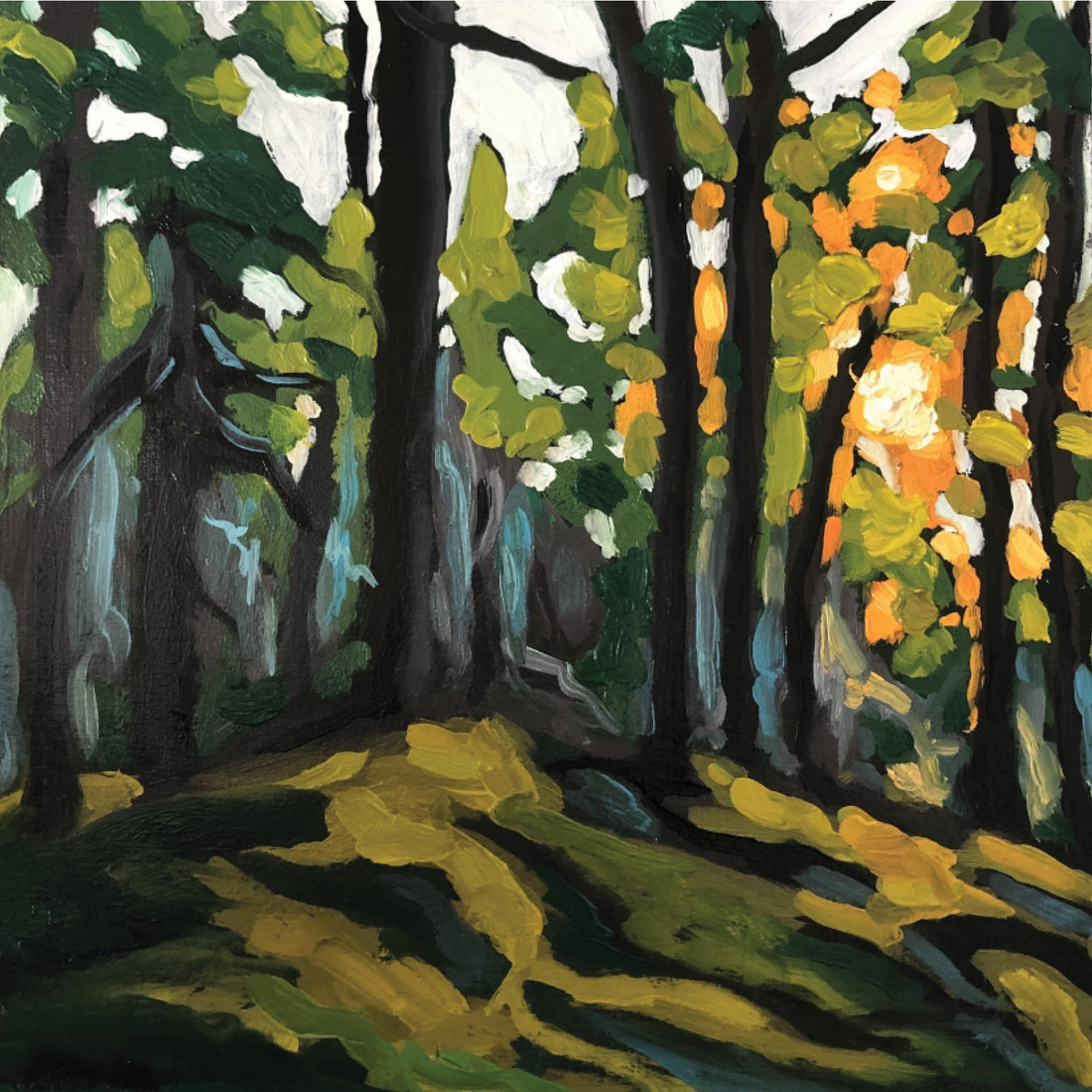 Marta Stares "Forest Sketch" landscape painting Canadian Artist