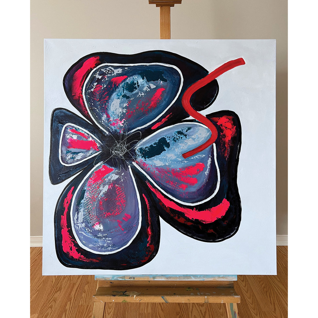 Maylin Morales "Cosmic Love" abstract painting Canadian Artist