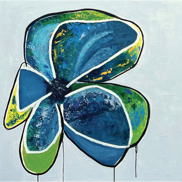 Maylin Morales "Unity Of All Life" abstract floral painting Canadian Artist