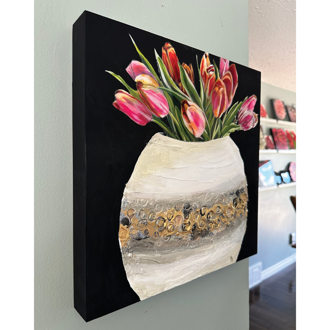 Melissa Passmore "All About The Vase" abstract painting Canadian artist