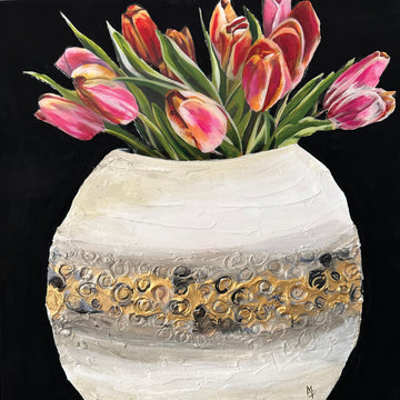 Melissa Passmore "All About The Vase" abstract painting Canadian artist