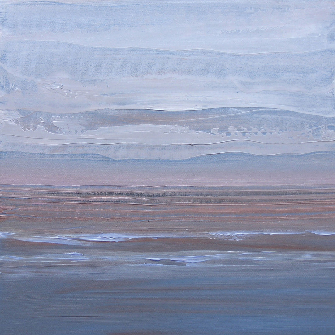Loretta Kaltenhauser "Misty Mountain" abstract landscape painting Canadian artsit