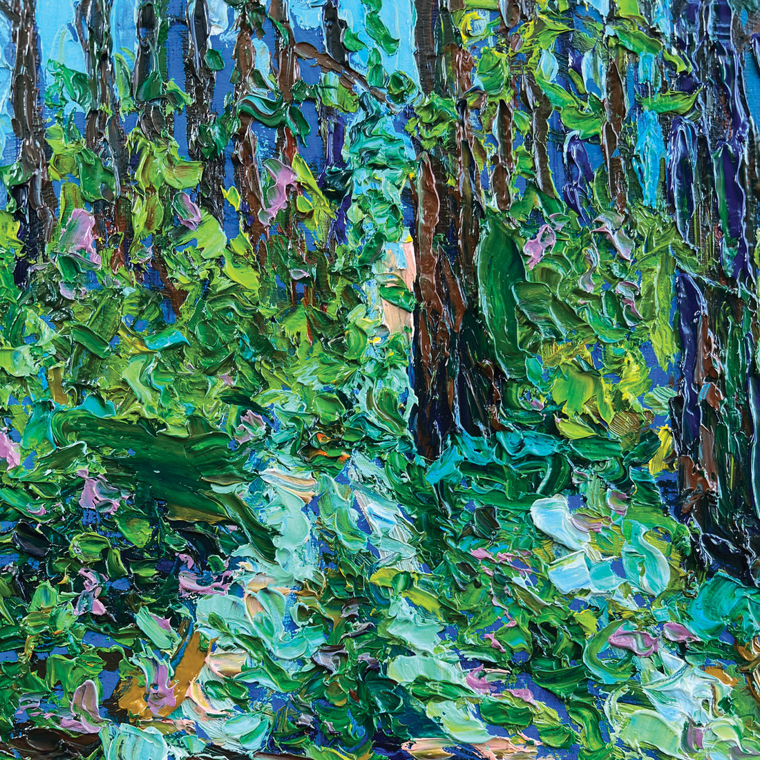 Anastasia Fedorova "Spring Forest" landscape painting Canadian Artist