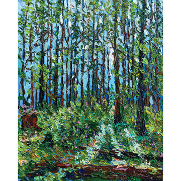 Anastasia Fedorova "Spring Forest" landscape painting Canadian Artist