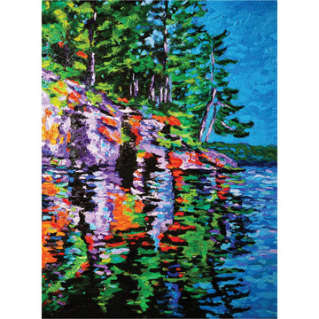 Susan Ross "Haystack Island Reflections" Canadian landscape painter 