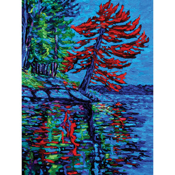 Susan Ross "Shoreline Pine Tree" landscape Canadian painter 