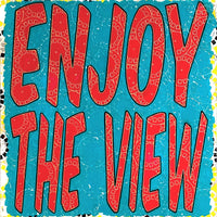 Gail Blima "Enjoy the View" pop art painting Canadian artist Kefi Art Gallery