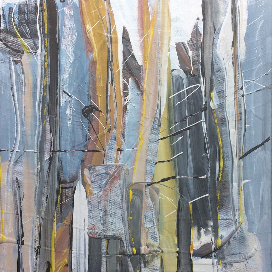 Loretta Kaltenhauser "Safety Zone" abstract painting Canadian Artist