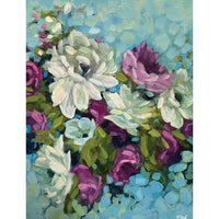 Raquel Roth "Special Memories" floral painting Canadian artist