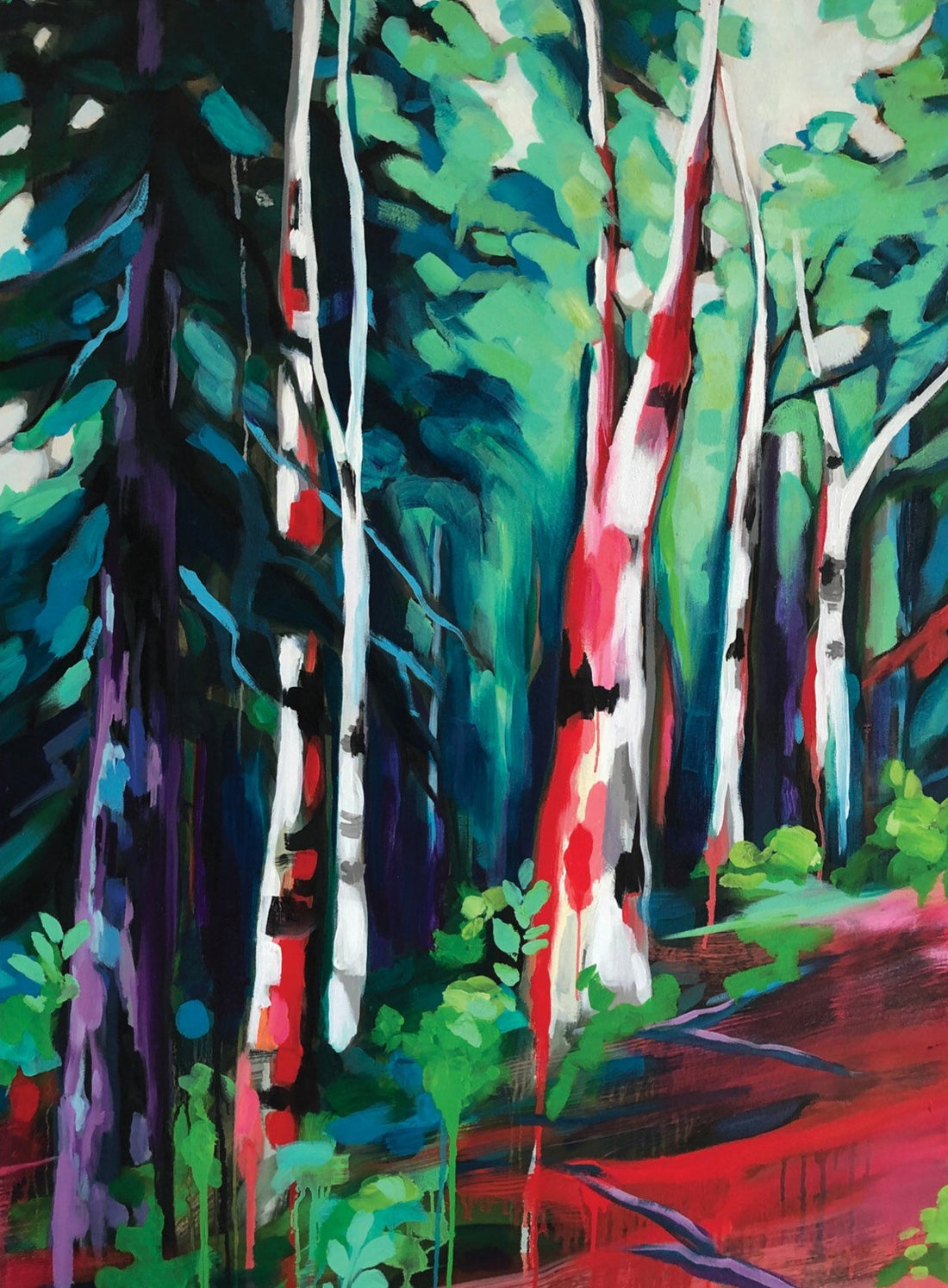 Marta Stares "Bathed In Light"landscape painting Canadian Art