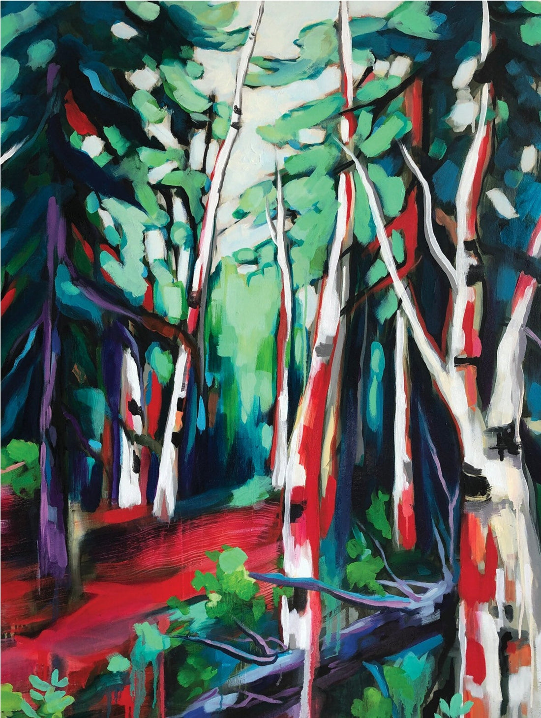 Marta Stares "Bathed In Light" landscape painting Canadian Art