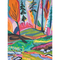 Lisa Litowitz "Fall Festival" abstract landscape painting Canadian artist