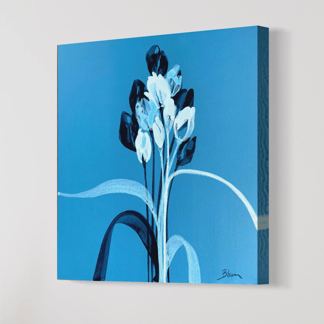 Bibiana Hooper "I Found You, Beautiful 5" abstract floral art Canadian artist Kefi Art Gallery