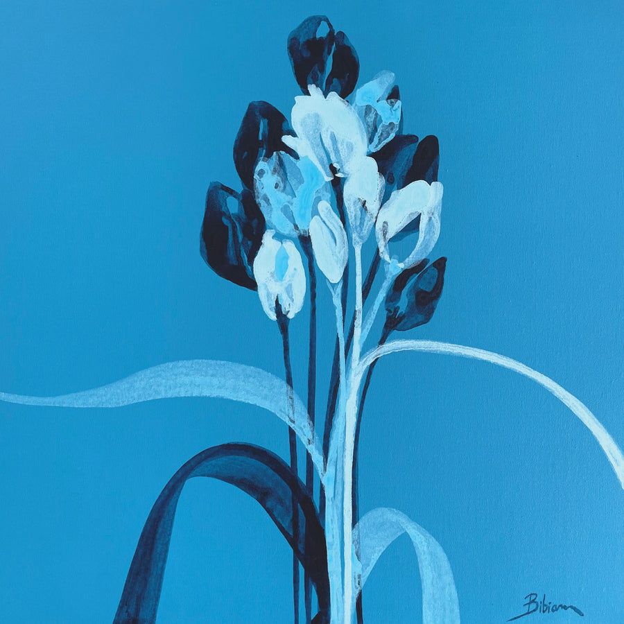 Bibiana Hooper "I Found You, Beautiful 5" abstract floral art Canadian artist Kefi Art Gallery