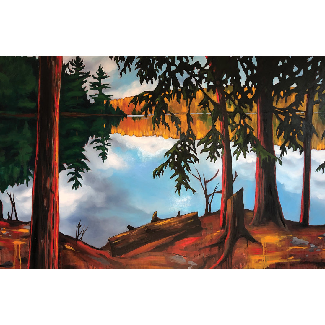 Marta Stares "Killarney Lake" landscape painting Canadian Artist