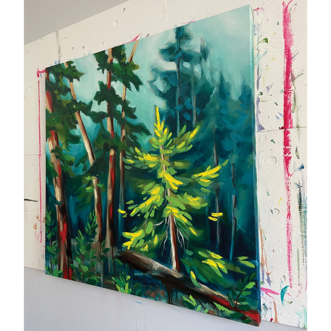 Marta Stares "Forest Bath" landscape painting Canadian art